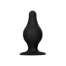 Анальная втулка Erotist Spade M, сайлекспан, чёрный, 10 см