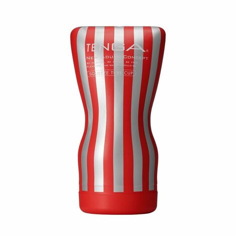 Мастурбатор Tenga  Soft Case Cup, серебристо-красный