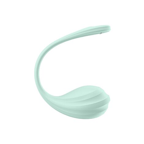 Виброяйцо Satisfyer Smooth Petal Connect App, мятное, 6,5 см