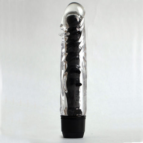 Вибратор реалистик с дополнительными пупырышками 4sexdream 17 х 3,5 см, черный