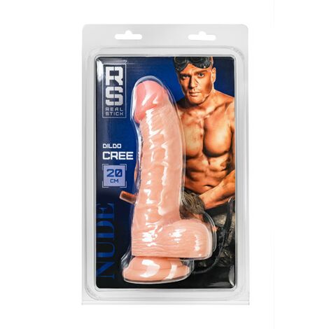 Реалистичный фаллоимитатор RealStick Nude Cree, PVC, телесный, 20 см