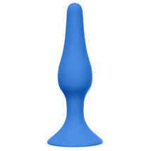 Анальная пробка Slim Anal Plug Medium Blue, голубая