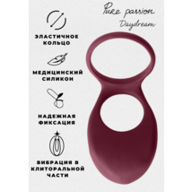 Эрекционное Виброкольцо Pure Passion Daydream Wine Red, красное