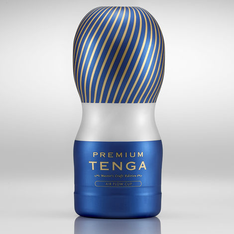 Мастурбатор Tenga Premium Air Flow Cup, золотисто-синий