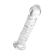 Нереалистичный фаллоимитатор Sexus Glass, стекло, прозрачный, 16,5 см