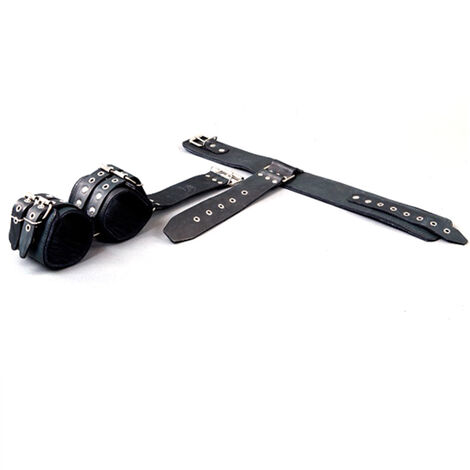 Комплект для фиксации без подкладки наручники и ошейник Р51, чёрный