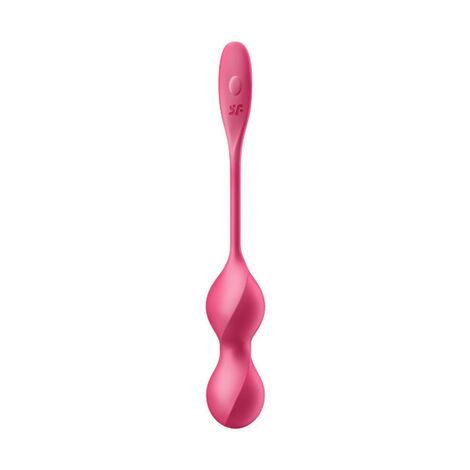 Вагинальные шарики с вибрацией Satisfyer Love Birds 2 Connect App, с пультом ДУ, красный, 22,2 см