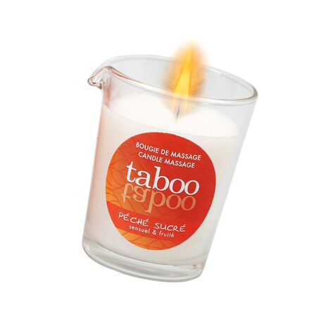 Массажное аромамасло с афродизиаками для женщин RUF Taboo - Pêche sucre, сладкий персик, 60 г